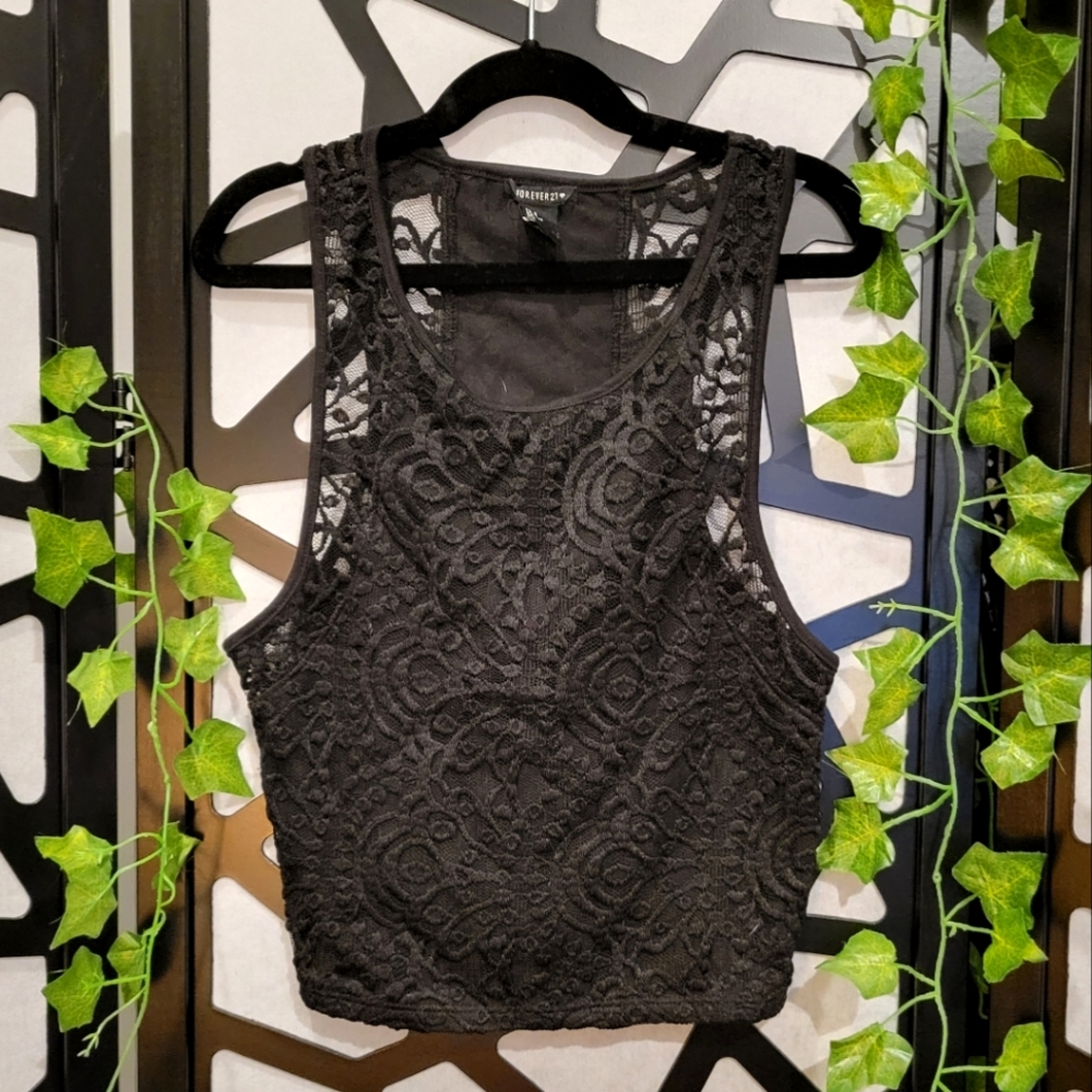 Forever 21 Lace Crop Top